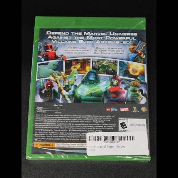 LEGO MARVEL SUPER HEROES XBOX ONE NEW! IRON MAN, AVENGERS SPIDERMAN, HULK sealed - Picture 2 of 4
